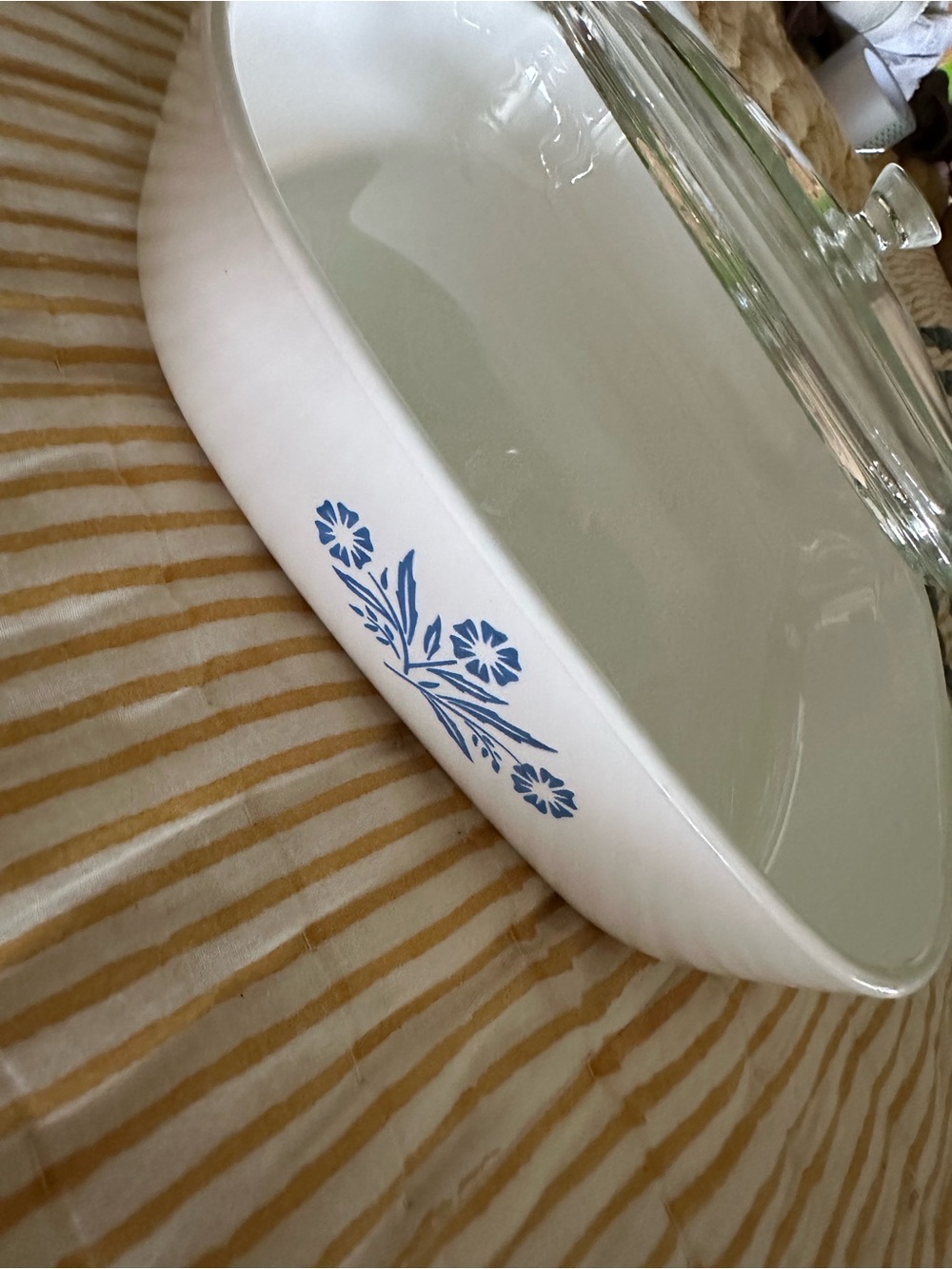 CorningWare Cornflower Square Casserole with Lid